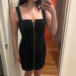 Reformation dark Denim Mini Dress